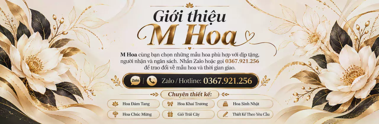 Ảnh bìa Shop hoa tươi Xã Dương Minh Châu Tây Ninh - Một món hoa, nhiều điều muốn nói